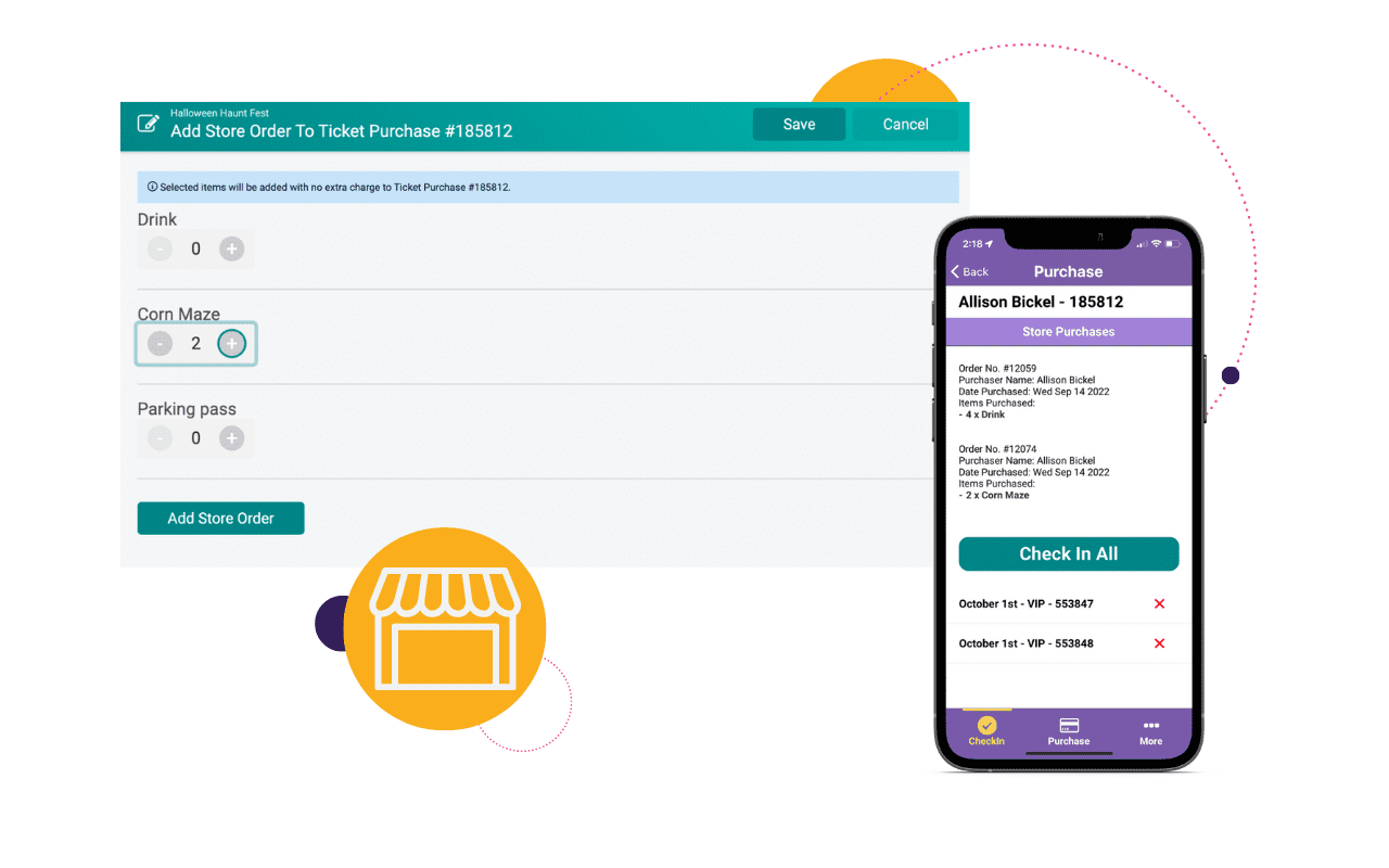 Add Store Items to a Ticket Purchase (Director) - TicketSignup