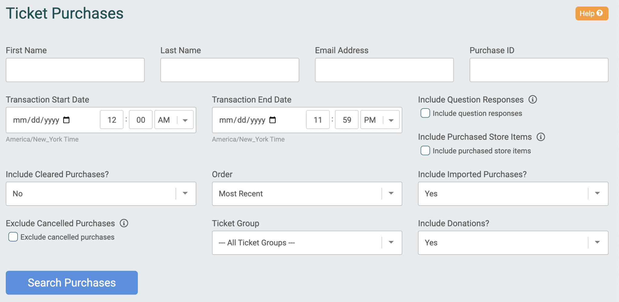 Reports - TicketSignup