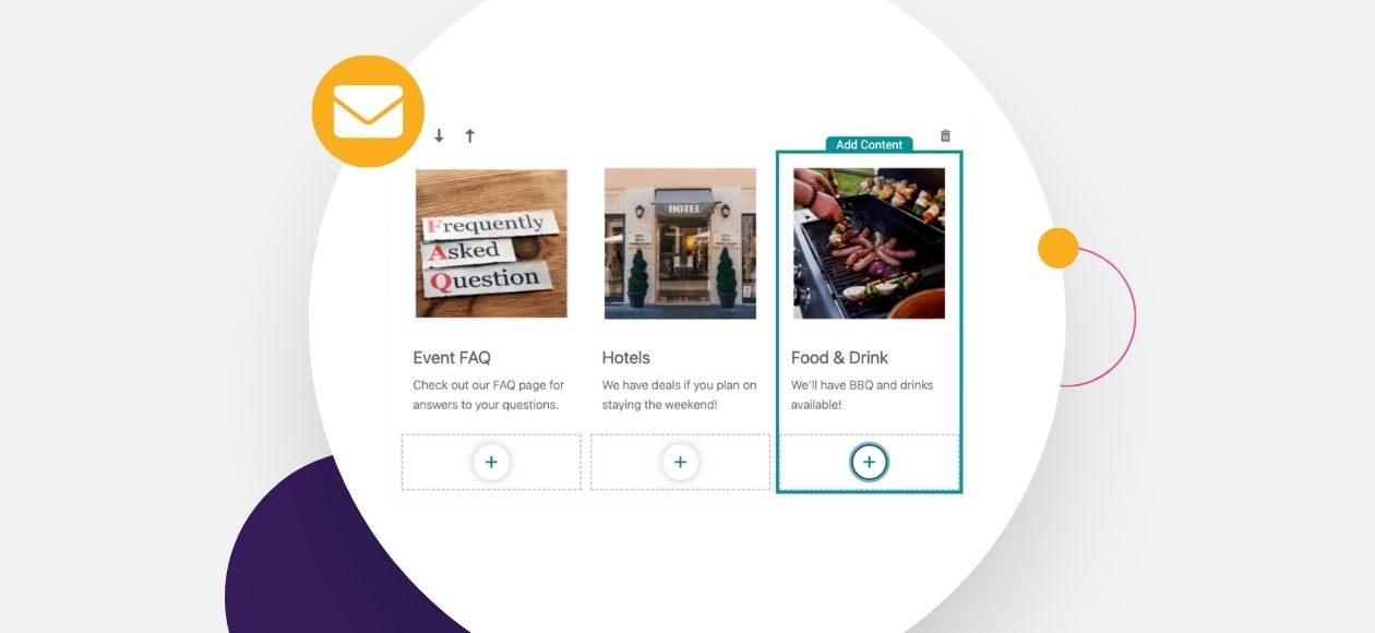 3 Columns for Email Builder - TicketSignup