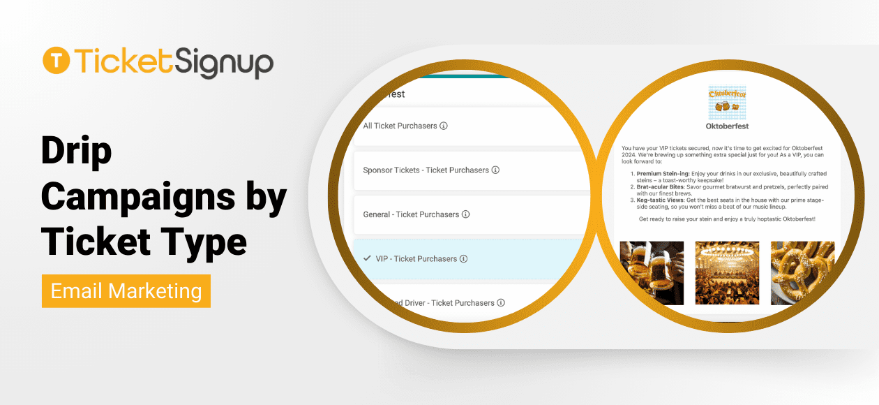 Ticket List Message Example Ticket Type Recipient Lists for Automated Ticket Purchase Follow Up ...