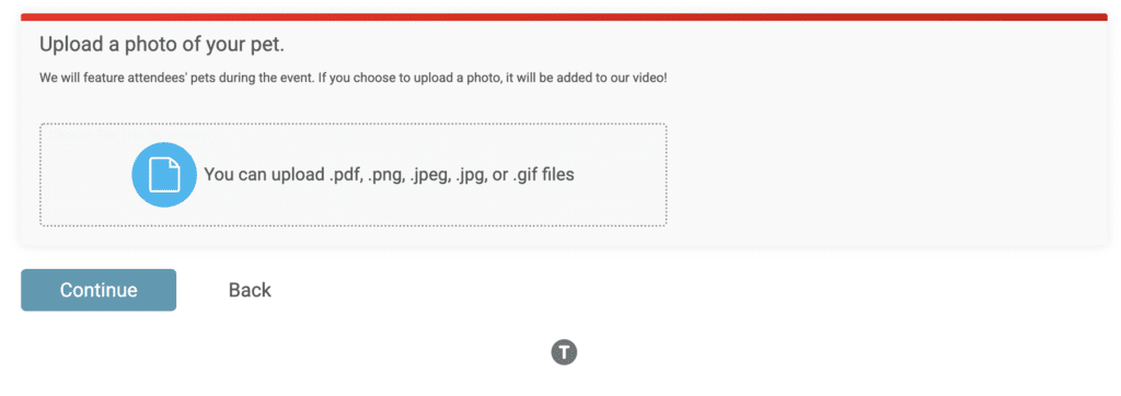 Image Upload for Questions - TicketSignup