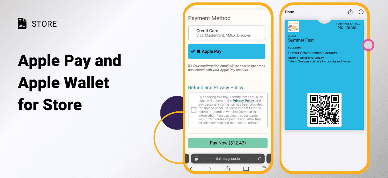 Apple Pay In Store Apple Pay and Apple Wallet for Store - TicketSignup