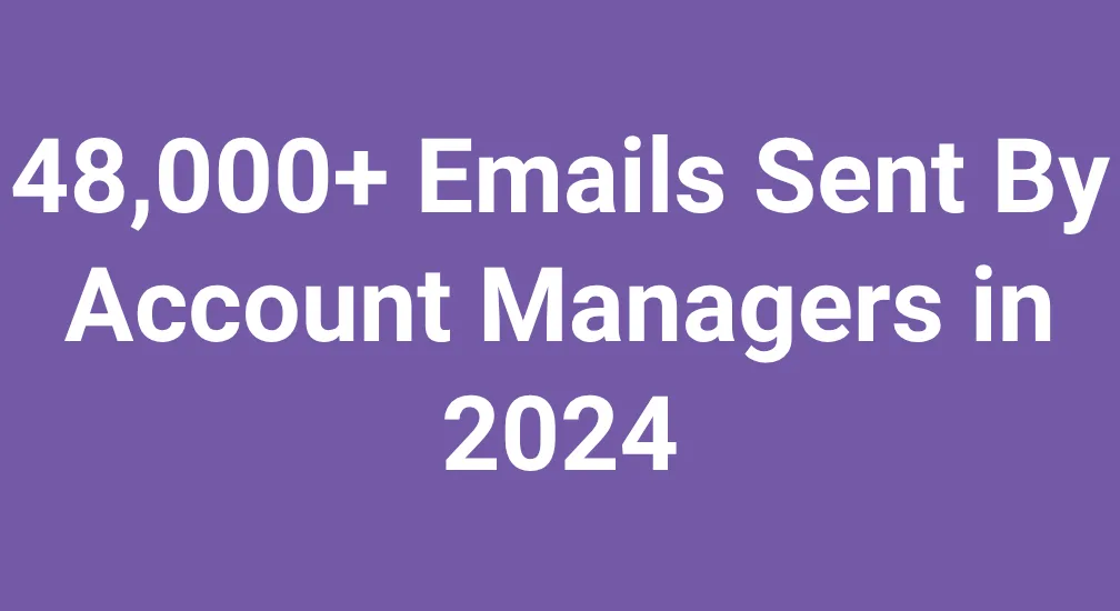 48,000+ Emails Sent by Account Managers in 2024
