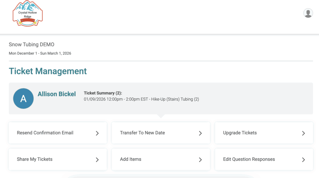 self-serve ticket management features