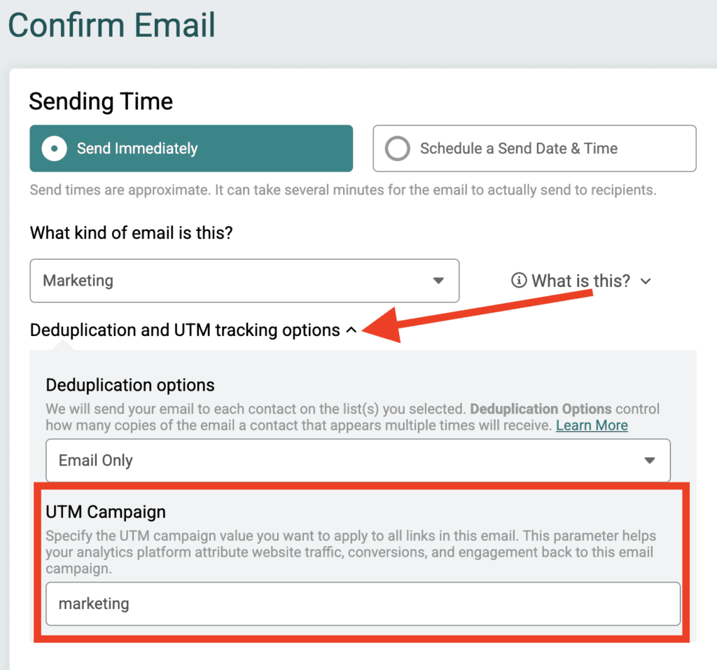 UTM Parameters for GA4 in Ticket Emails