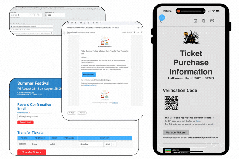 Self-serve ticket changes in action