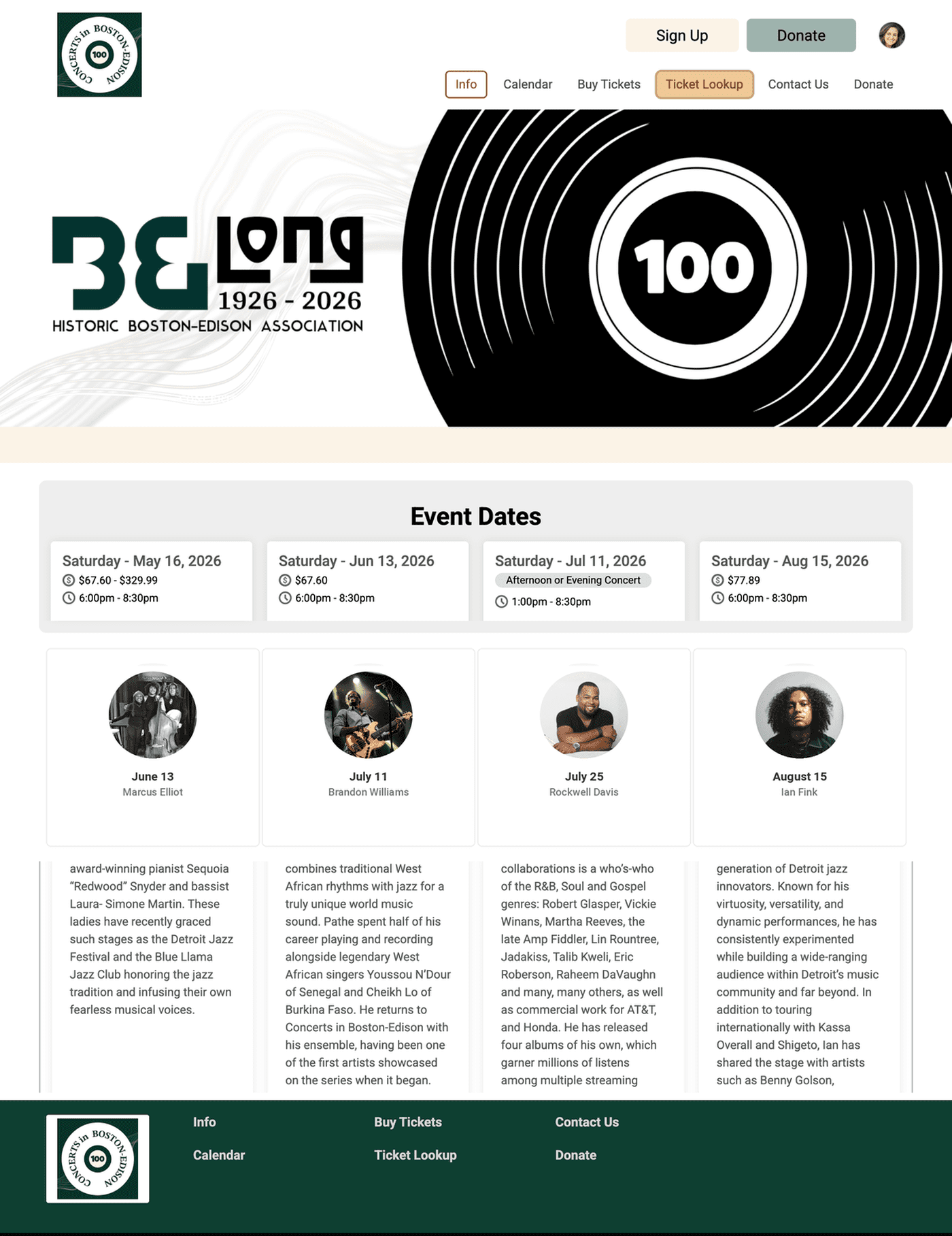 Free event website on TicketSignup