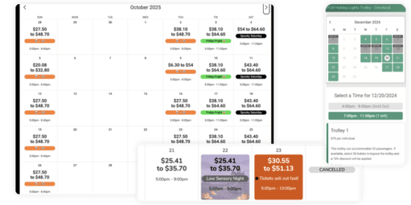 Calendar-Based Timed Entry Ticketing