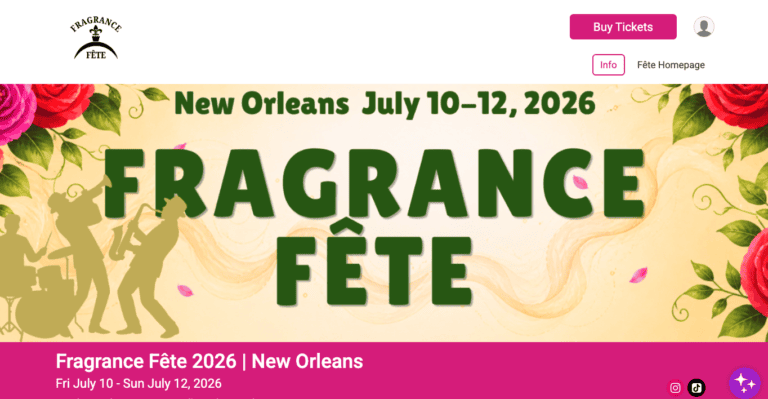 Fragrance Fête event page banner