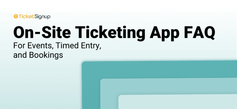 on-site ticketing app faq