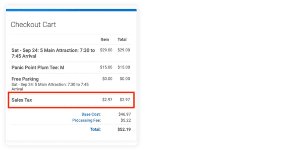 TicketSignup calculates and collects sales tax for events.