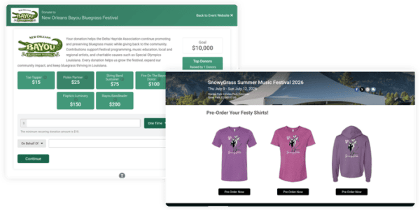 Music Festival Ticketing Software.